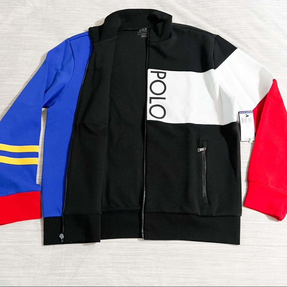 Polo Ralph Lauren POLO Black Multi Colorblock POLO Mesh Tracksuit🔥😳 - Picture 7 of 14